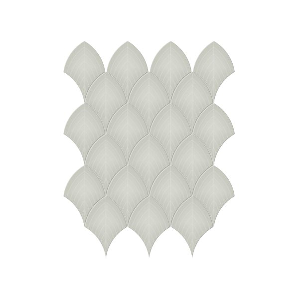 Anatolia - Soho Porcelain - Scallop Glazed Mosaic - Soft Sage Glossy Online Sale