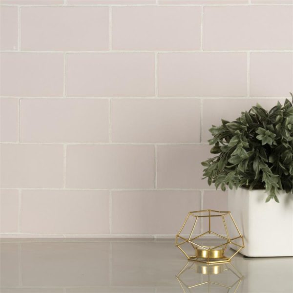 SomerTile - Chester 3  x 6  Subway Tile - Rose Online