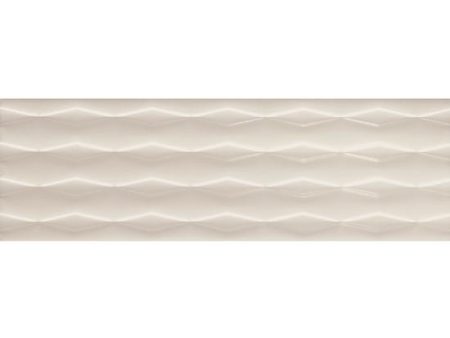 American Olean Visual Impressions Wall Tile - Linear Diamond - Beige Online now