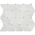 Daltile - Carrara White Triangle Mosaic - Polished on Sale