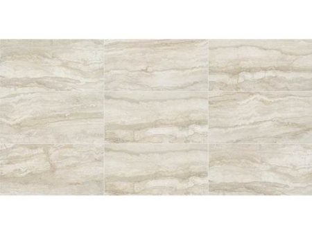 American Olean Vellagio 12 in. x 24 in. Glazed Porcelain Floor Tile - Silver Online now