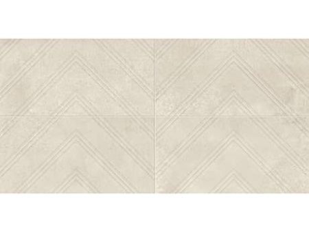 Daltile Chord 12 in. x 24 in. Textured Porcelain Tile - Sonata White on Sale