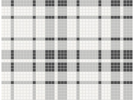 Anatolia - Soho Porcelain - Plaid Pattern Mosaic - Midnight Blend Matte Online Hot Sale