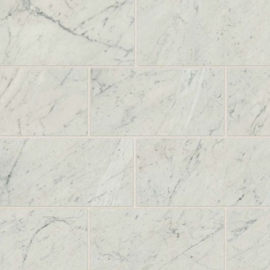 Bedrosians - Classic 2.0 12  x 24  Floor & Wall Tile - Bianco Carrara Polished Discount