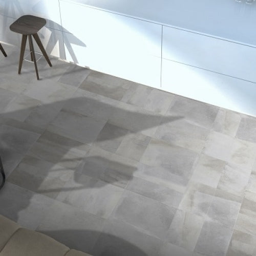 Lungarno Ceramics - Disk 24 in. x 24 in. Porcelain Tile - Grey Online Sale