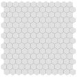 Anatolia - Soho Porcelain - 1 in. Hexagon Glazed Mosaic - Gallery Grey Matte Hot on Sale