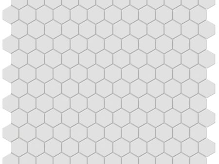 Anatolia - Soho Porcelain - 1 in. Hexagon Glazed Mosaic - Gallery Grey Matte Hot on Sale