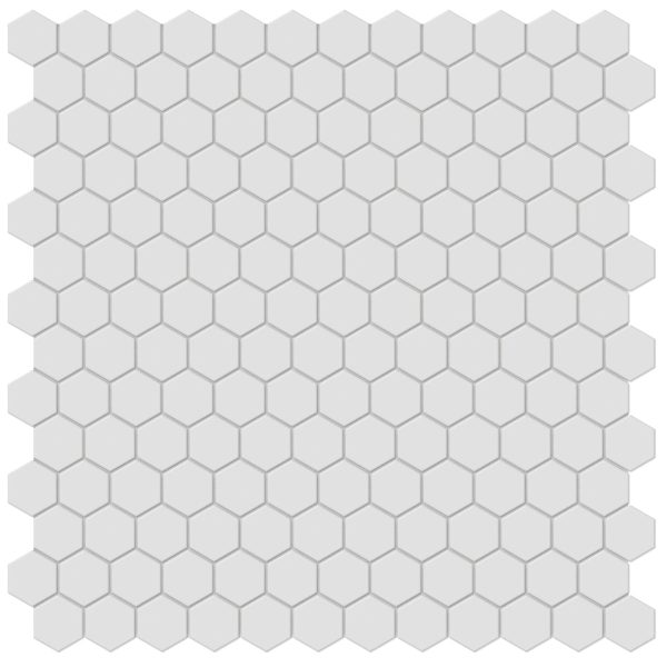 Anatolia - Soho Porcelain - 1 in. Hexagon Glazed Mosaic - Gallery Grey Matte Hot on Sale