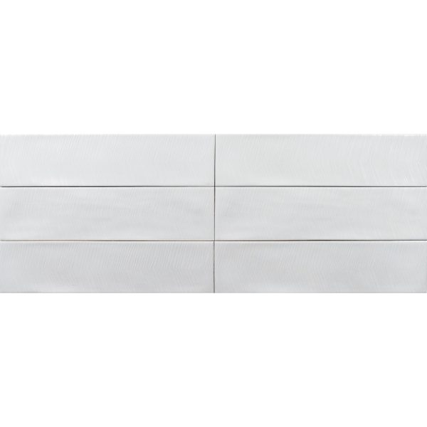 Tesoro - Albatross 3 in. x 12 in. Ceramic Wall Tile - White Arrow Deco Online