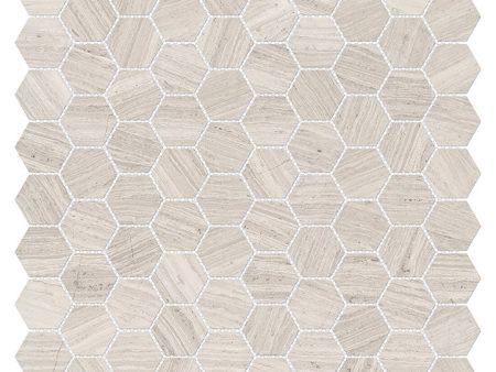 Anatolia Mayfair 1.25 in. x 1.25 in. HD Porcelain Hexagon Mosaics - Strada Ash (Polished) Online