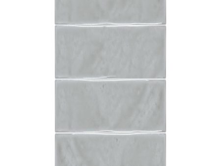 Anatolia - Marlow 3 in. x 6 in. Glazed Ceramic Tile - Smoke Glossy Online Sale