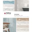 Topcu - Ondine 3 in. x 12 in Wall Tile - All White Online