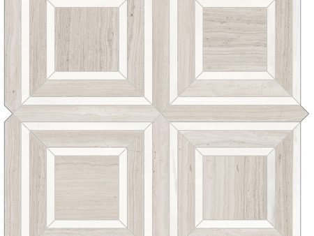 Anatolia Mayfair Piazza HD Polished Porcelain Mosaics - Strada Ash Discount