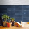 Lungarno Ceramics - Marrakesh 2.5  x 8  Wall Tile - Meknes Marine For Discount