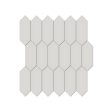 Anatolia - Soho Porcelain 2 in. x 5 in. Picket Mosaic - Halo Grey Glossy Cheap