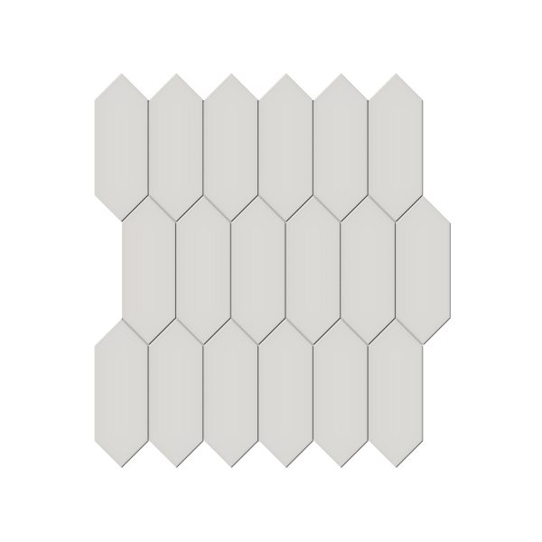 Anatolia - Soho Porcelain 2 in. x 5 in. Picket Mosaic - Halo Grey Glossy Cheap