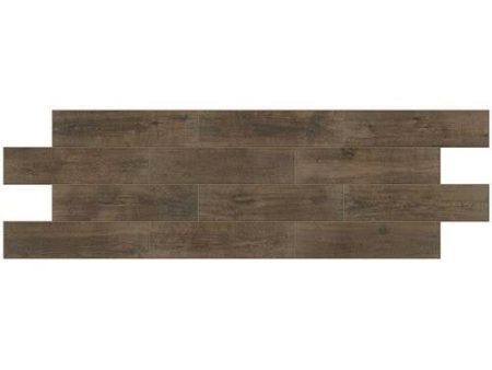 Daltile Gaineswood 6 in. x 24 in. Glazed Porcelain Floor Tile - Walnut For Sale