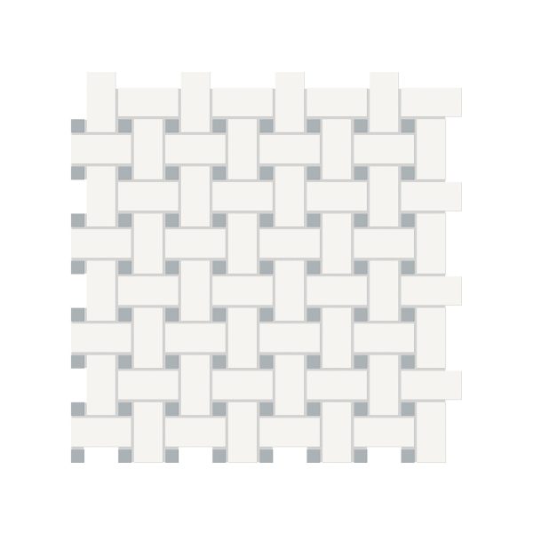 Anatolia - Soho Porcelain Basketweave Mosaic - Cloud Blue Matte Online