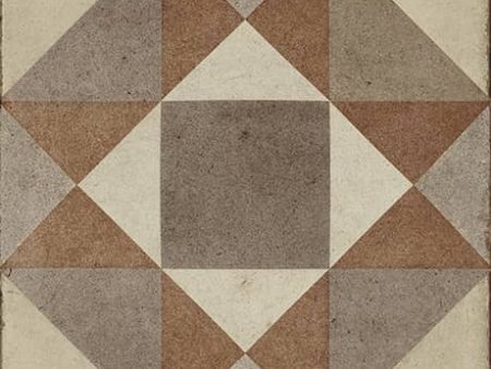 Daltile Quartetto - 8 in. x 8 in. Glazed Porcelain Tile - Warm Figura For Sale