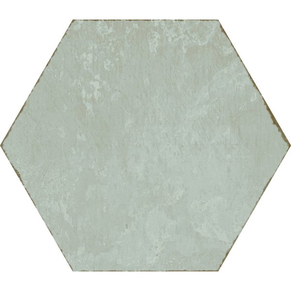 Tesoro - Spring Time Hex Porcelain Tile - Aqua For Discount