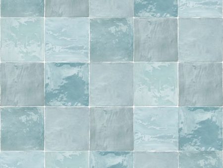 Arizona Tile - Flash 5  x 5  Ceramic Wall Tile - Light Blue Discount