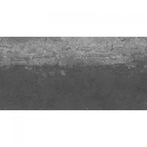 Lungarno - Stoneway 12 in. x 24 in. Glazed Porcelain Tile - Line Anthracite Online Sale