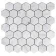 DW Tile & Stone - 2  Hexagon Bianco Gioia Marble Mosaic Tile - Honed For Cheap