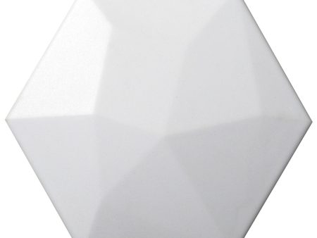 Emser Tile - Code 6 in. x 7 in. Hexagon High Tile - Code White Sale