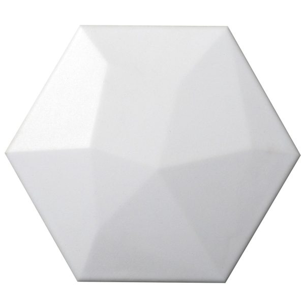 Emser Tile - Code 6 in. x 7 in. Hexagon High Tile - Code White Sale