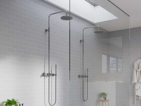 Slate White Subway Tile Shower Standard Kit - K4091-M70 For Discount