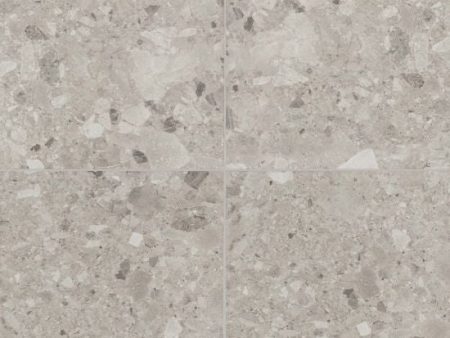 Bedrosians Tile & Stone - Frammenta 24  x 24  Floor & Wall Tile - Light Grey Online now