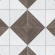 SomerTile - Triangle 6”x 6” Ceramic Wall Tile - Rustique Glossy Brown Discount