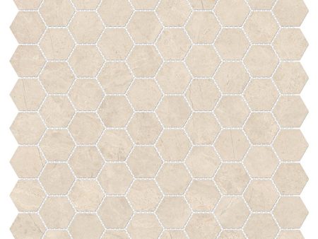 Anatolia Mayfair 1.25 in. x 1.25 in. HD Porcelain Hexagon Mosaics - Allure Ivory (Polished) Supply