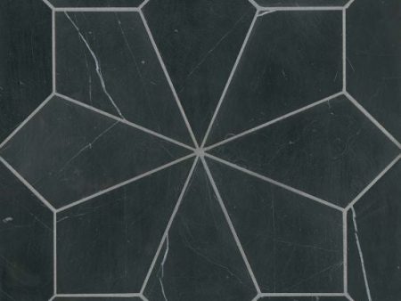 Bedrosians - Blomma Floor & Wall Mosaic - Nero Online now