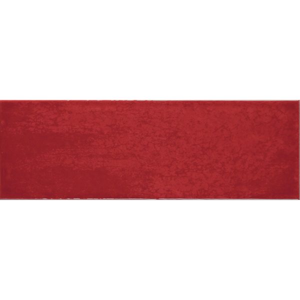 Tesoro - Maiolica 4 in. x 12 in. Ceramic Wall Tile - Rosso Online