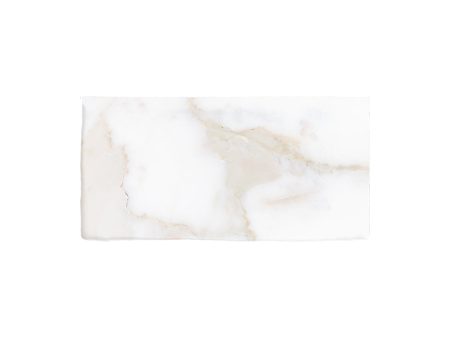 Lungarno - Massa Calacatta Oro 3 in. x 6 in. Undulated Subway Tile Supply