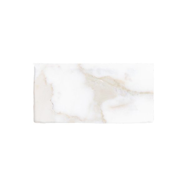 Lungarno - Massa Calacatta Oro 3 in. x 6 in. Undulated Subway Tile Supply