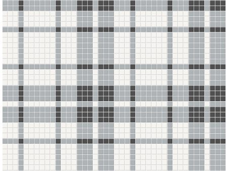 Anatolia - Soho Porcelain - Plaid Pattern Mosaic - Dawn Blend Matte Online Sale