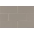 Bedrosians - Traditions 4  x 10  Ceramic Wall Tile - Matte Taupe Supply