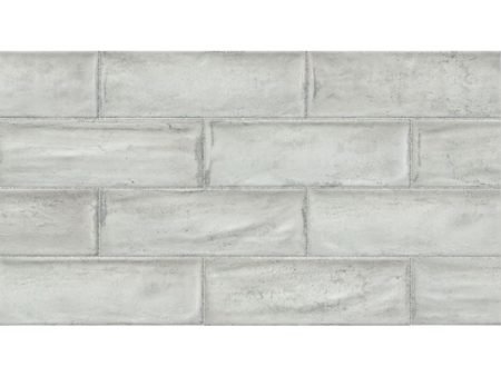 Topcu - Arles Decorative Wall Tile 4 in. x 12 in. - Silver Hot on Sale