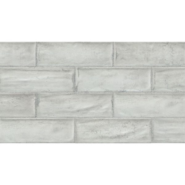 Topcu - Arles Decorative Wall Tile 4 in. x 12 in. - Silver Hot on Sale