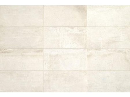 American Olean - Union Porcelain Tile 12 in. x 24 in. - Platinum White Fashion