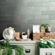 Lungarno Ceramics - Marrakesh 2.5  x 8  Wall Tile - Medina Green For Cheap