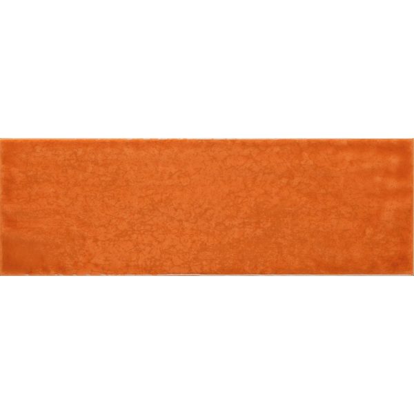 Tesoro - Maiolica 4 in. x 12 in. Ceramic Wall Tile - Arancio Hot on Sale