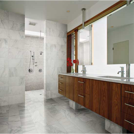 Daltile - Carrara White 12 in. x 12 in. - Polished Online Sale