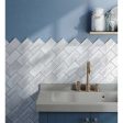 Equipe - Splendours Collection - 3 in. x 12 in. Wall Tile - Grey For Sale