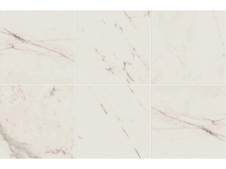 Marazzi - Classentino Marble 24 in. x 24 in. Porcelain Tile - Palazzo White Matte For Discount