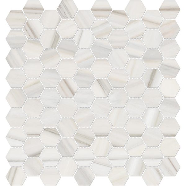 Anatolia Mayfair 1.25 in. x 1.25 in. HD Porcelain Hexagon Mosaics - Zebrino (Polished) Online Sale