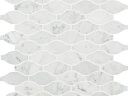 Daltile - Carrara White Marquise 3 in. x 1 1 2 in. Mosaic - Polished Discount