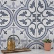 SomerTile - Amberes 13 in. x 13 in. Ceramic Tile - Azul II Online Sale